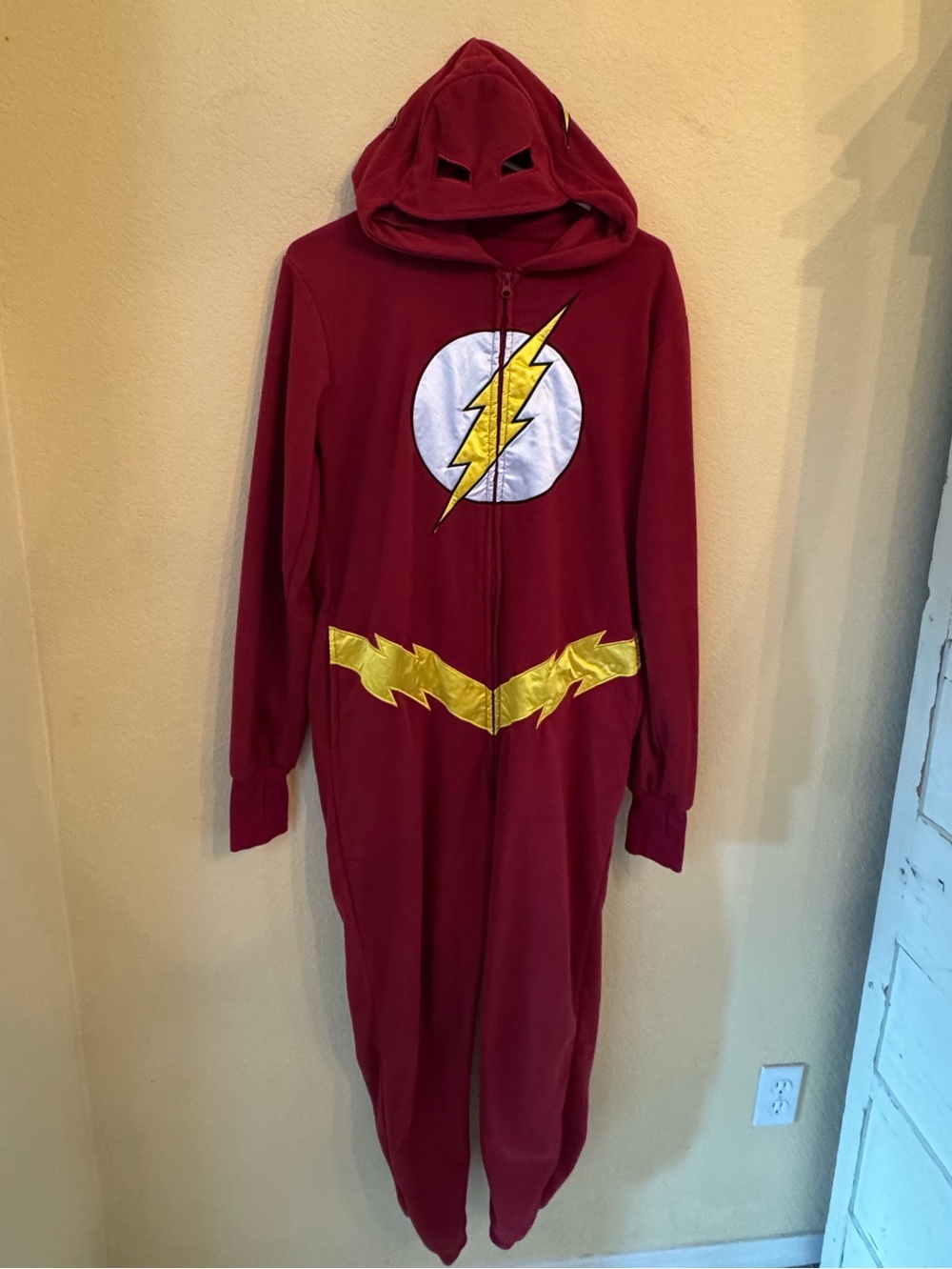 DC Comics The Flash Onesie Costume Size Adult Medium